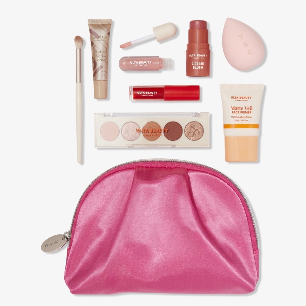 Ulta Beauty Cosmetic Bag with Makeup and Samples